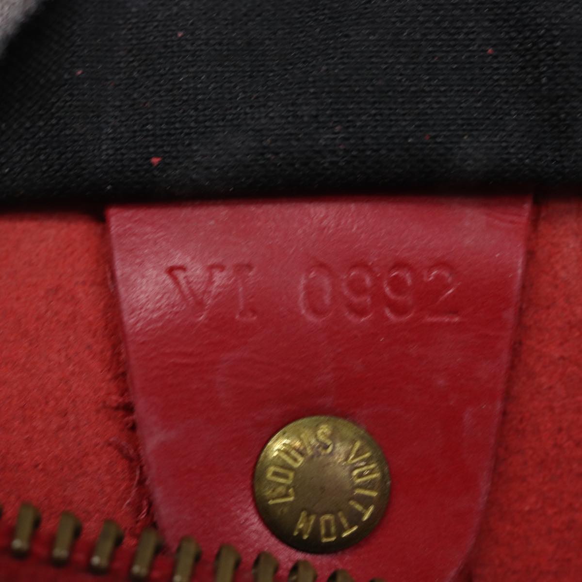 LOUIS VUITTON Epi Speedy 25 Hand Bag Castilian Red M43017 LV 75277