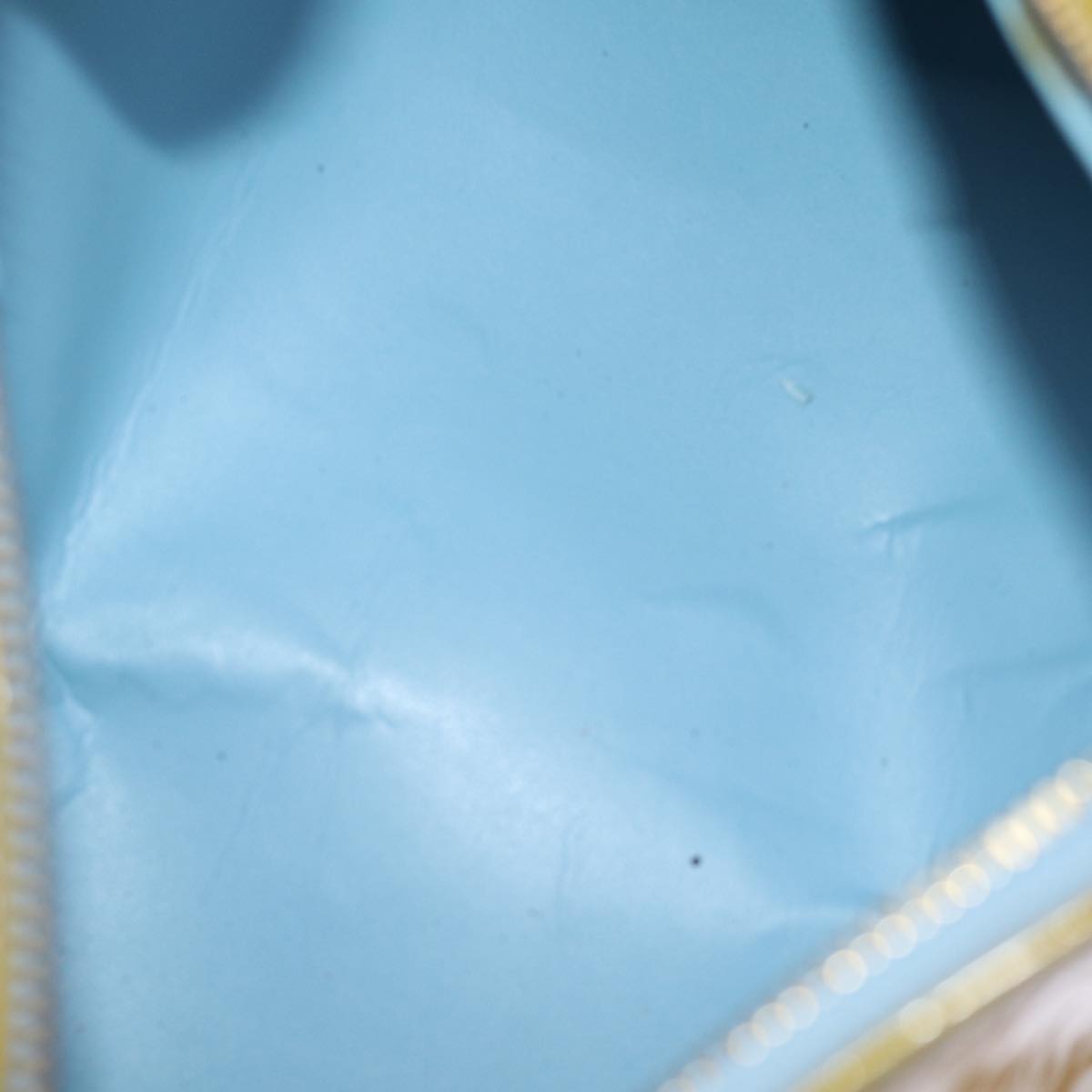 LOUIS VUITTON Monogram Vernis Bedford Hand Bag Baby Blue M91007 LV 75281
