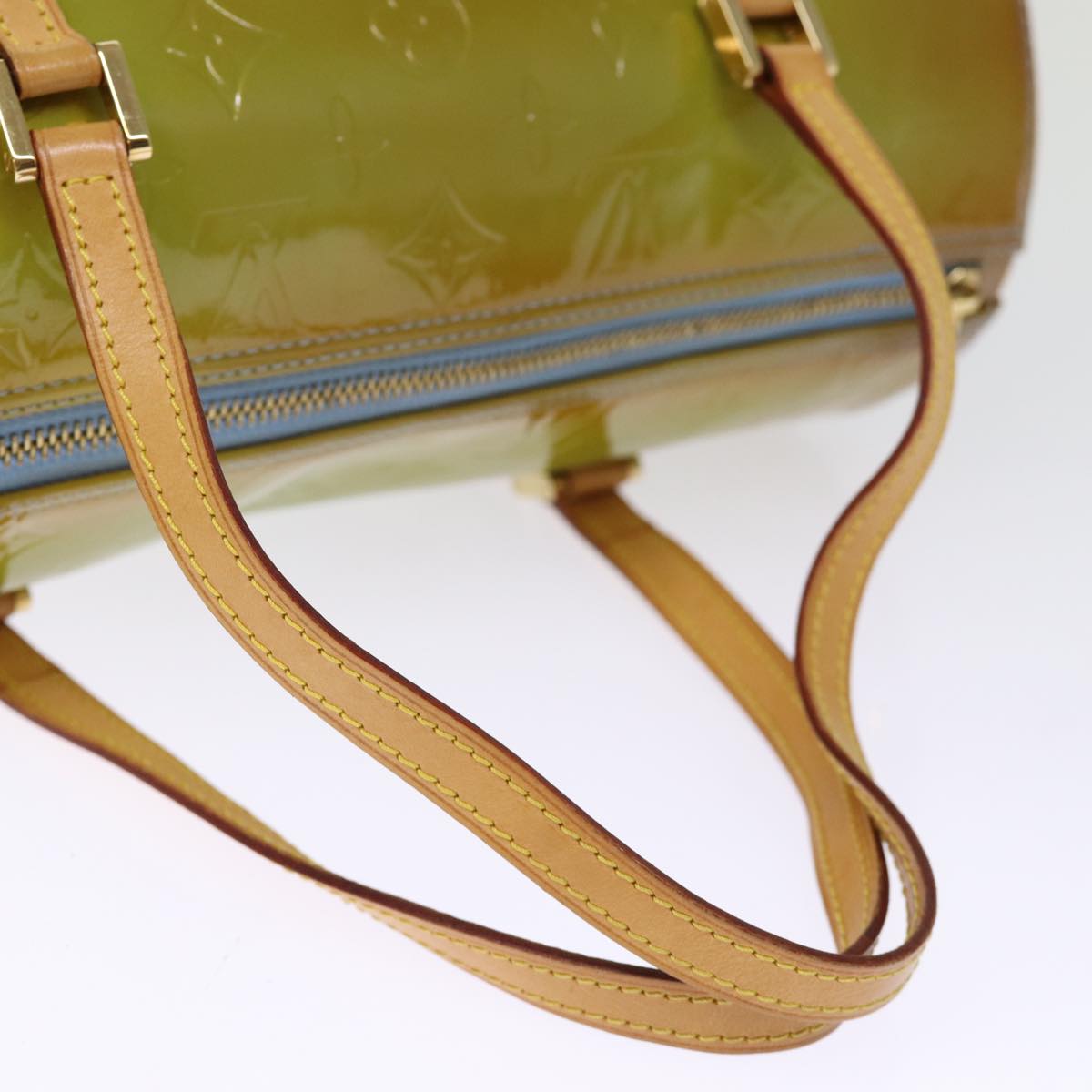 LOUIS VUITTON Monogram Vernis Bedford Hand Bag Baby Blue M91007 LV 75281