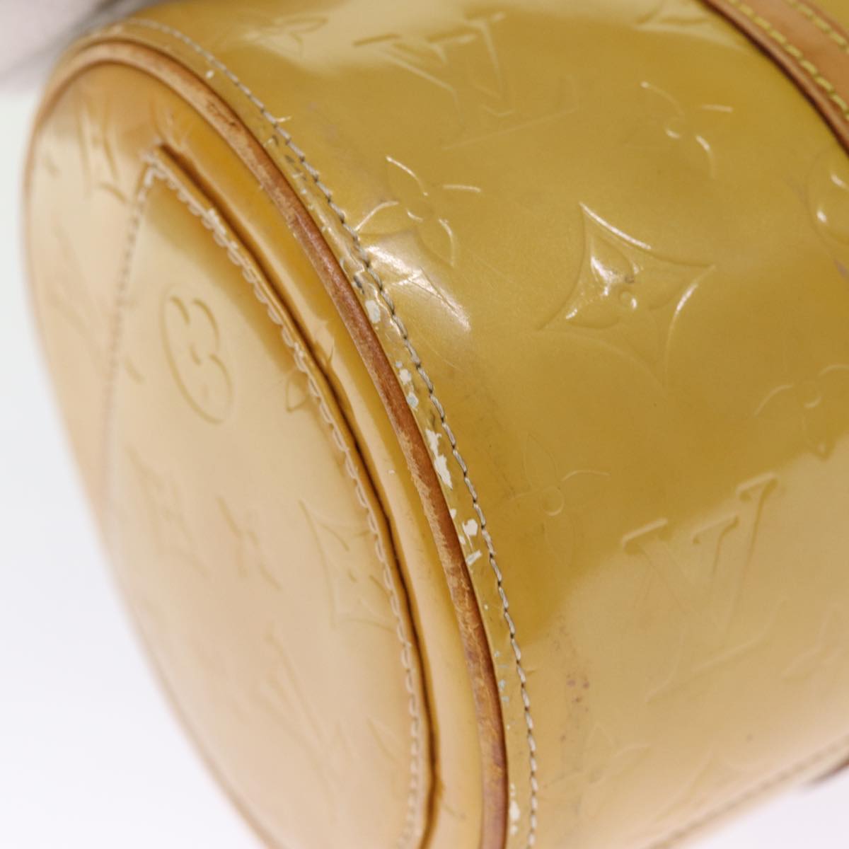 LOUIS VUITTON Monogram Vernis Bedford Hand Bag Beige M91006 LV 75282