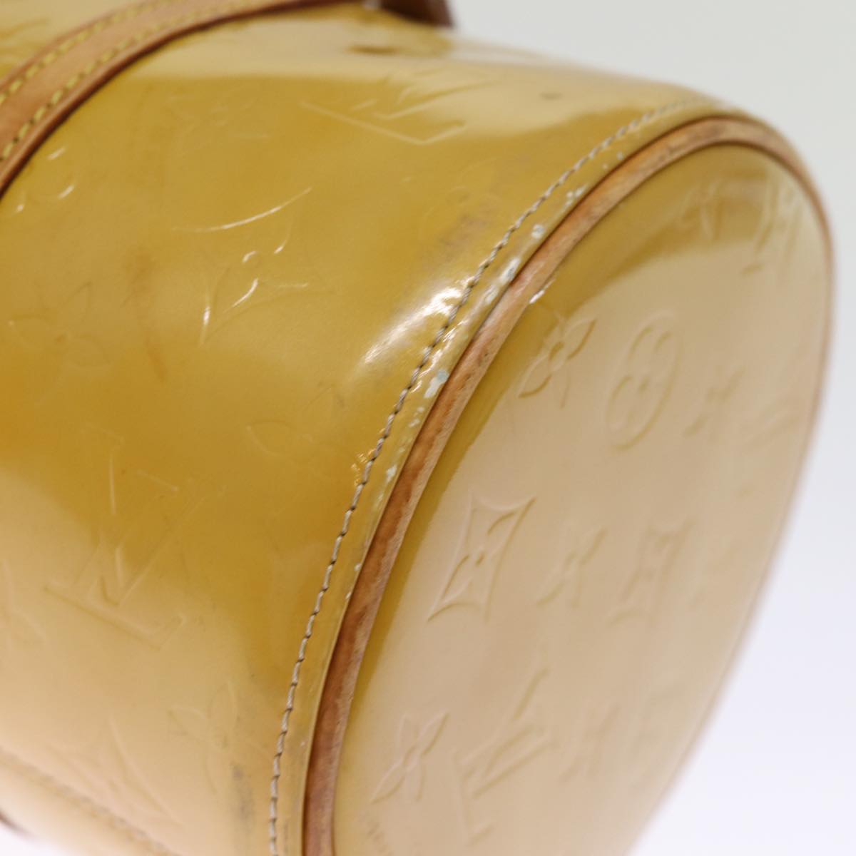 LOUIS VUITTON Monogram Vernis Bedford Hand Bag Beige M91006 LV 75282
