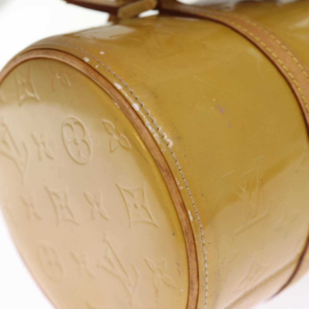 LOUIS VUITTON Monogram Vernis Bedford Hand Bag Beige M91006 LV 75282