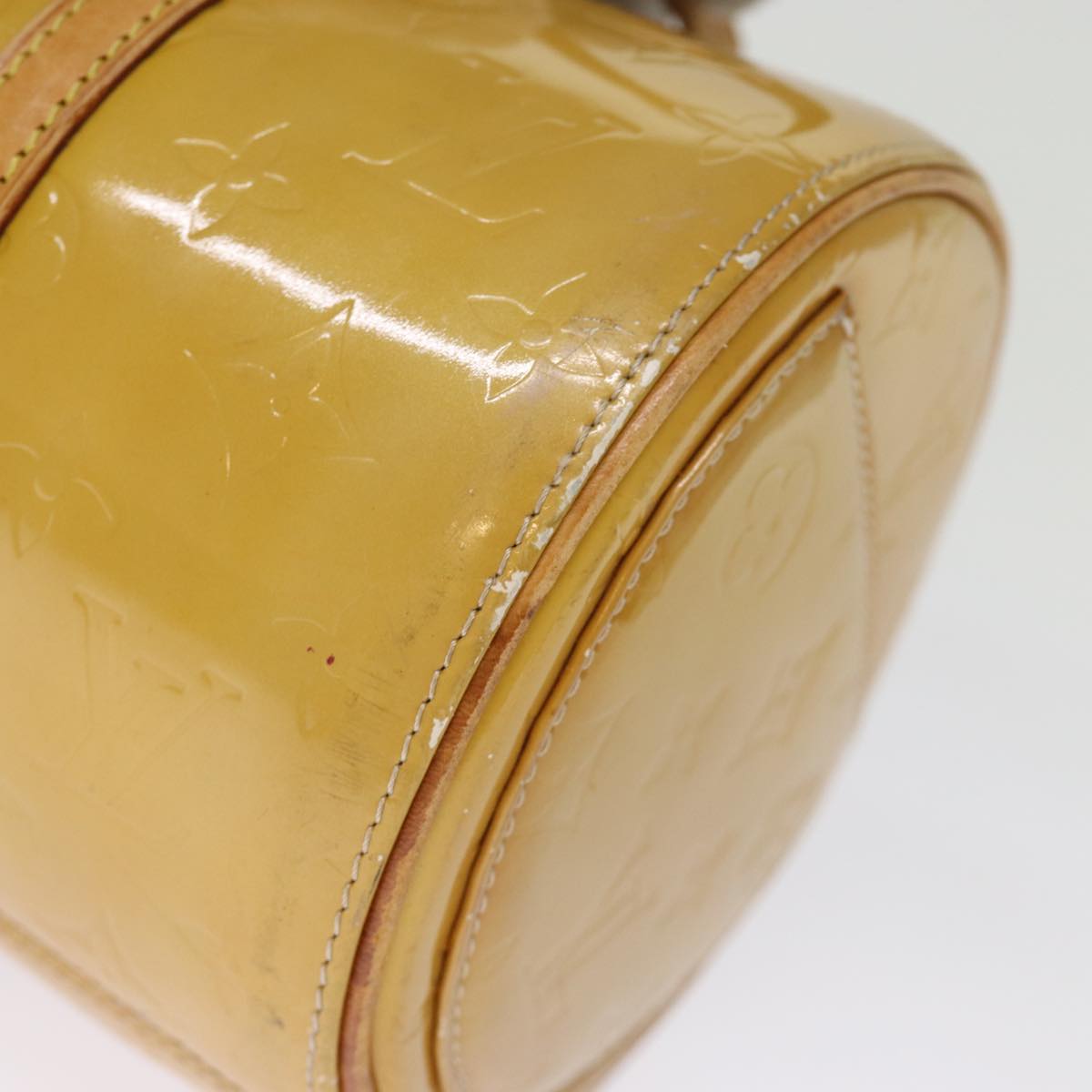 LOUIS VUITTON Monogram Vernis Bedford Hand Bag Beige M91006 LV 75282