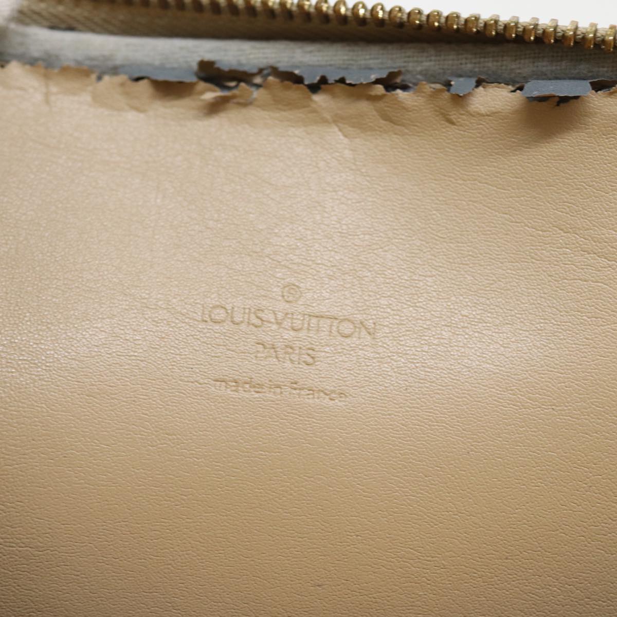 LOUIS VUITTON Monogram Vernis Bedford Hand Bag Beige M91006 LV 75282
