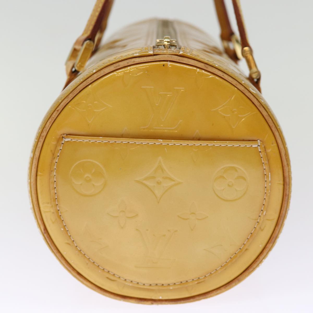 LOUIS VUITTON Monogram Vernis Bedford Hand Bag Beige M91006 LV 75282