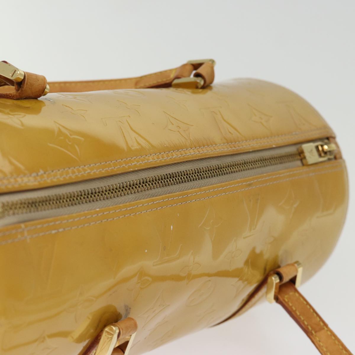 LOUIS VUITTON Monogram Vernis Bedford Hand Bag Beige M91006 LV 75282