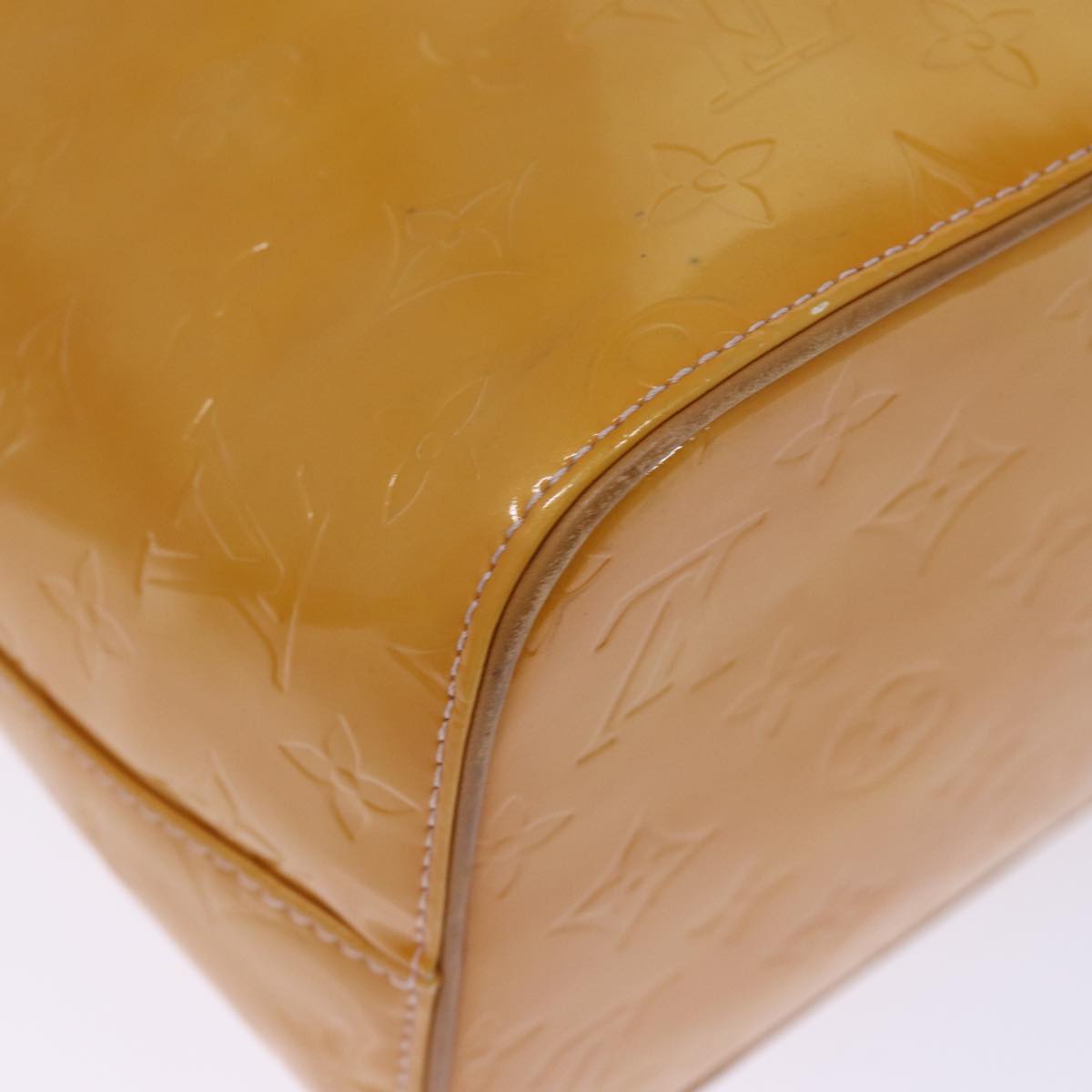 LOUIS VUITTON Monogram Vernis Houston Bag Marshmallow Pink M91302 LV 75283