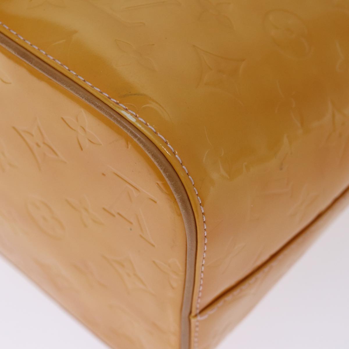 LOUIS VUITTON Monogram Vernis Houston Bag Marshmallow Pink M91302 LV 75283