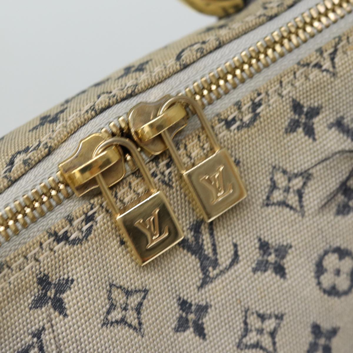 LOUIS VUITTON Monogram Mini Alma Ron Hand Bag Blue M92205 LV 75285
