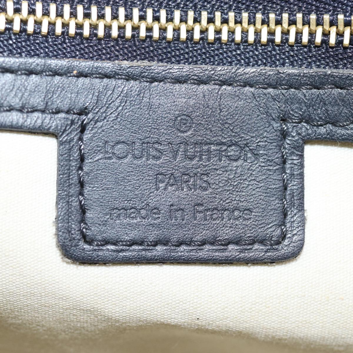 LOUIS VUITTON Monogram Mini Alma Ron Hand Bag Blue M92205 LV 75285