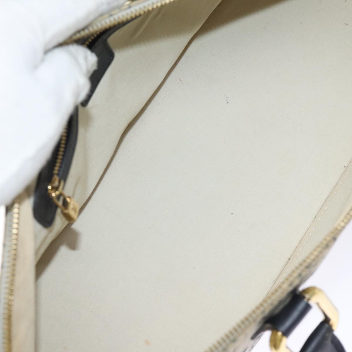 LOUIS VUITTON Monogram Mini Alma Ron Hand Bag Blue M92205 LV 75285