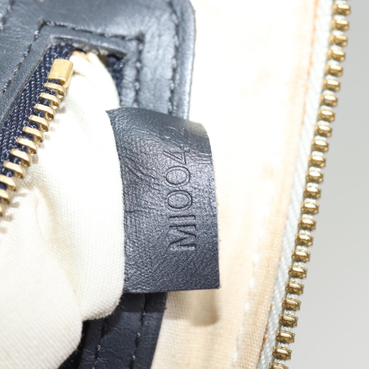LOUIS VUITTON Monogram Mini Alma Ron Hand Bag Blue M92205 LV 75285