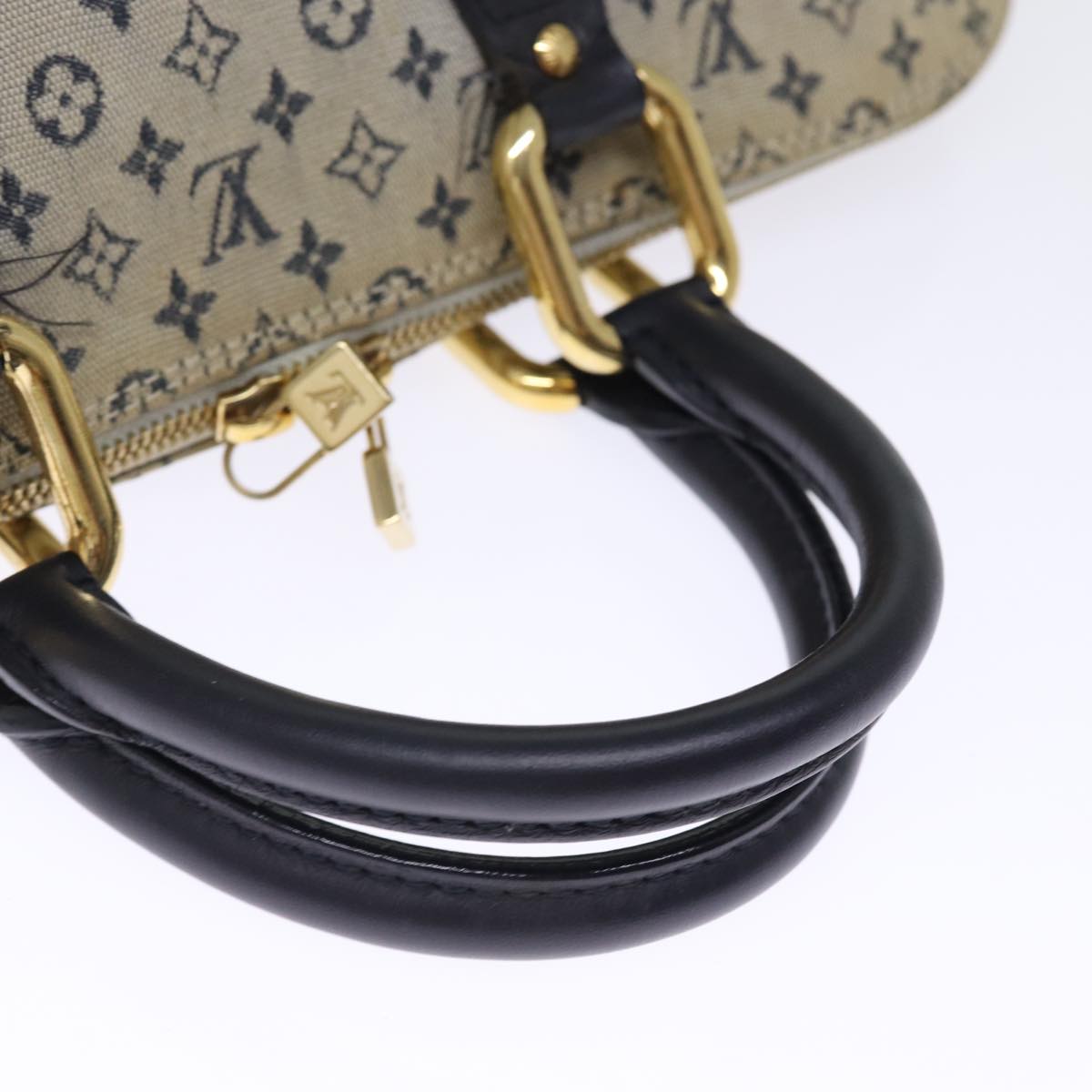 LOUIS VUITTON Monogram Mini Alma Ron Hand Bag Blue M92205 LV 75285