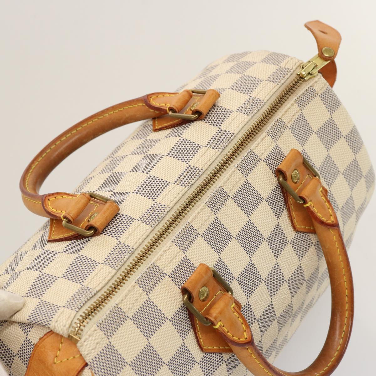 LOUIS VUITTON Damier Azur Speedy 25 Hand Bag N41534 LV 75292