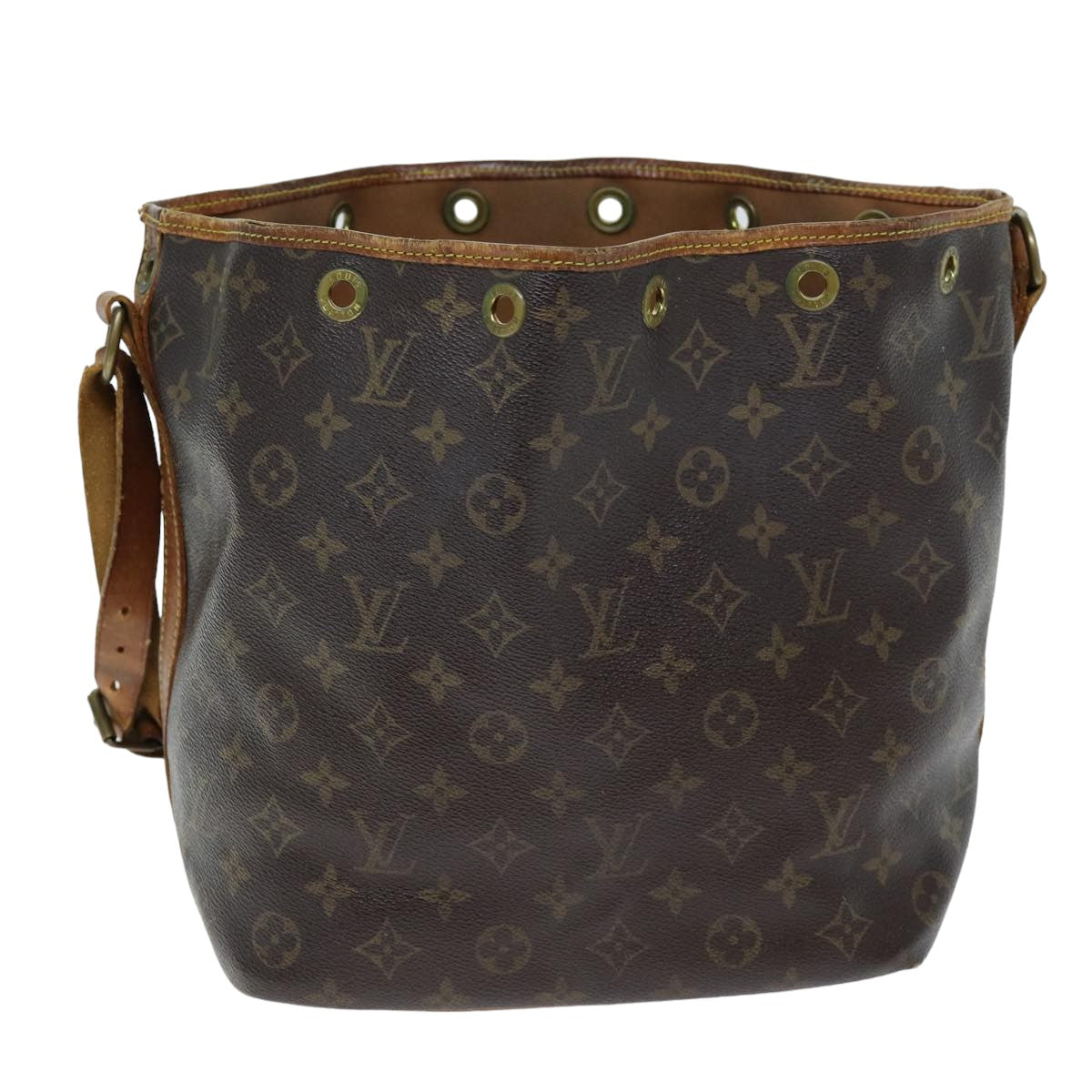 LOUIS VUITTON Monogram Petit Noe Shoulder Bag M42226 LV 75294
