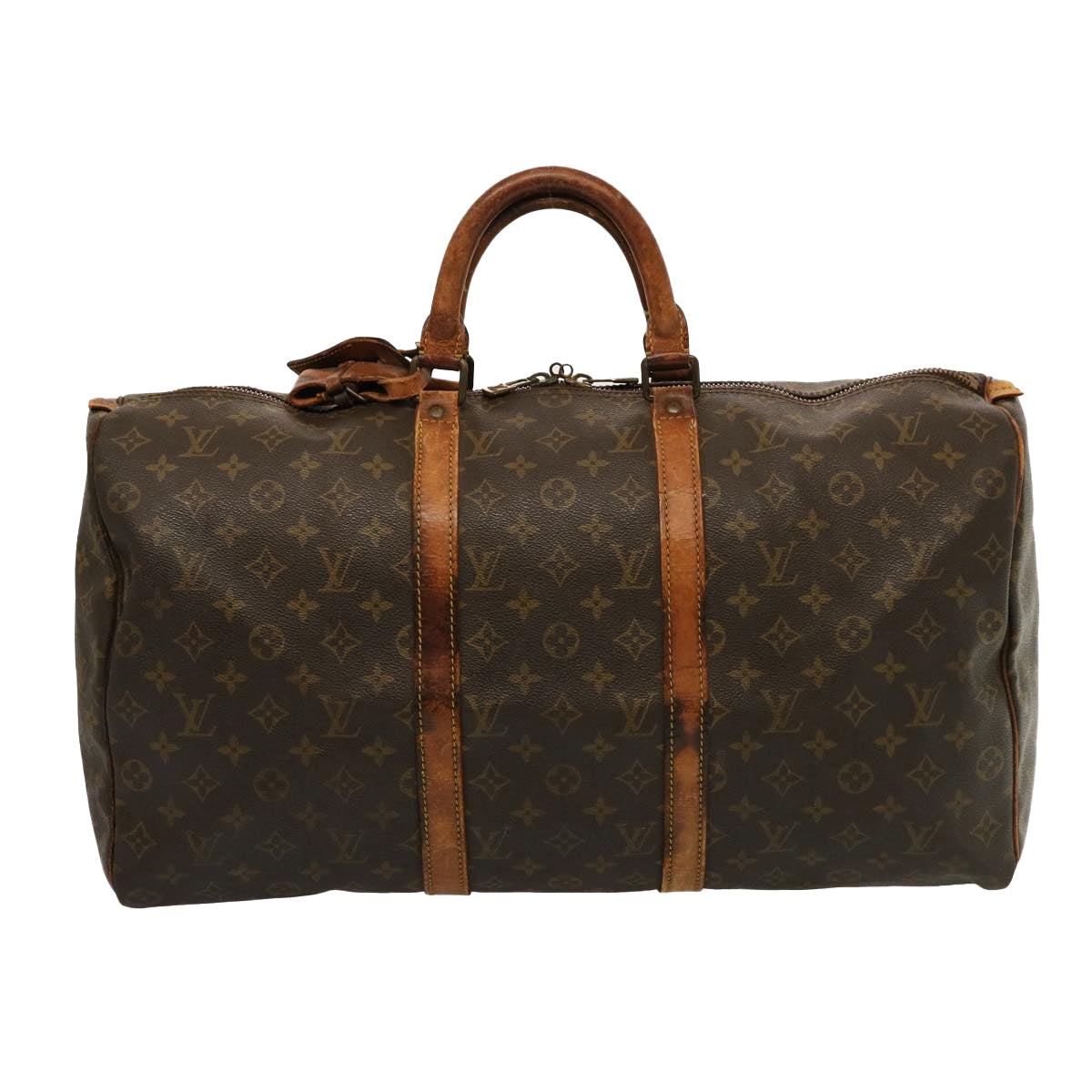LOUIS VUITTON Monogram Keepall 50 Boston Bag M41426 LV 75299