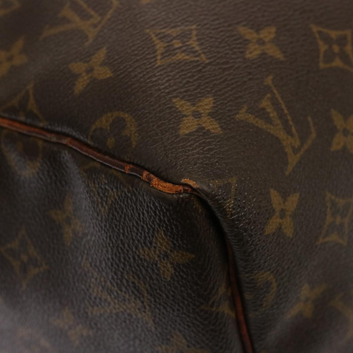 LOUIS VUITTON Monogram Keepall 55 Boston Bag M41424 LV 75300