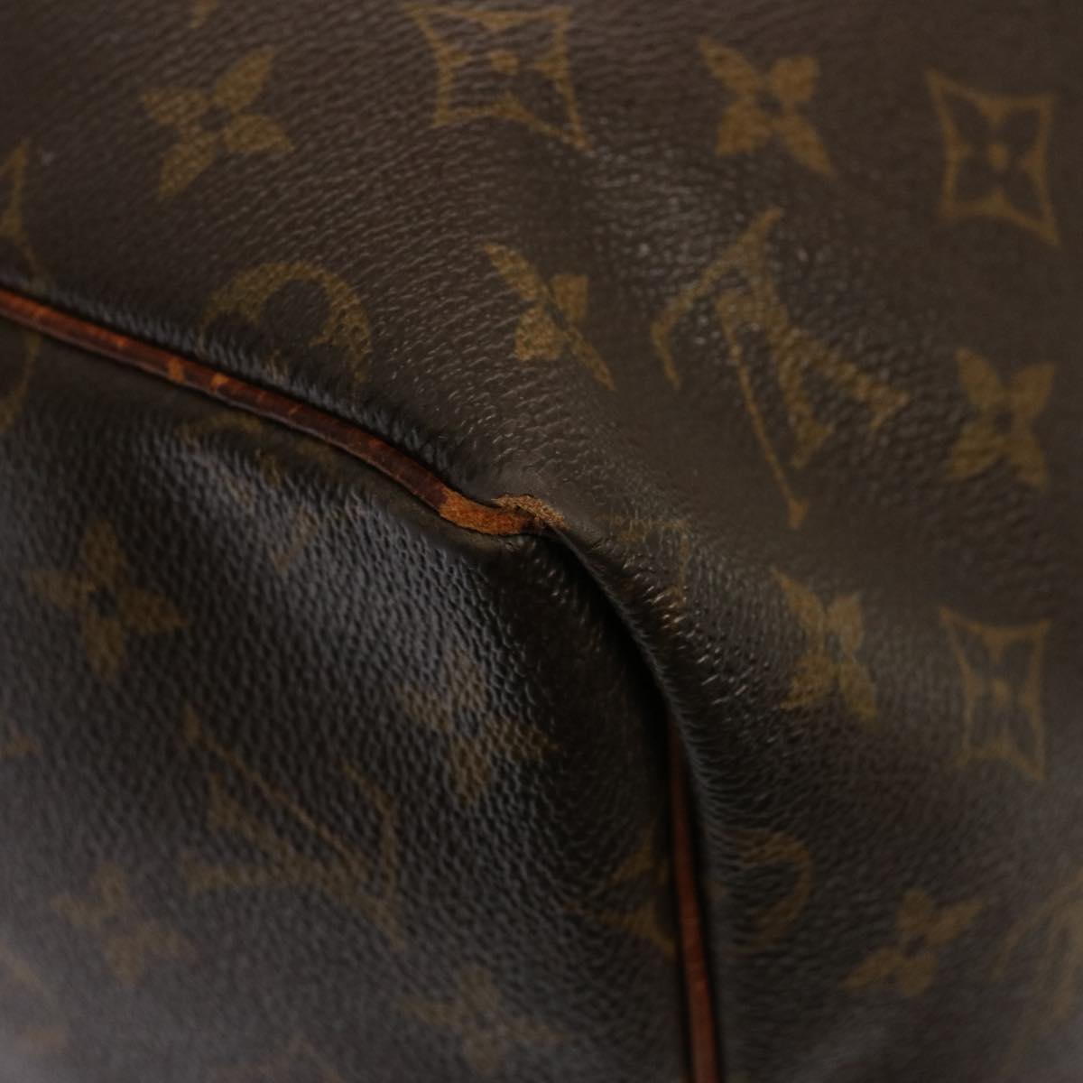 LOUIS VUITTON Monogram Keepall 55 Boston Bag M41424 LV 75300