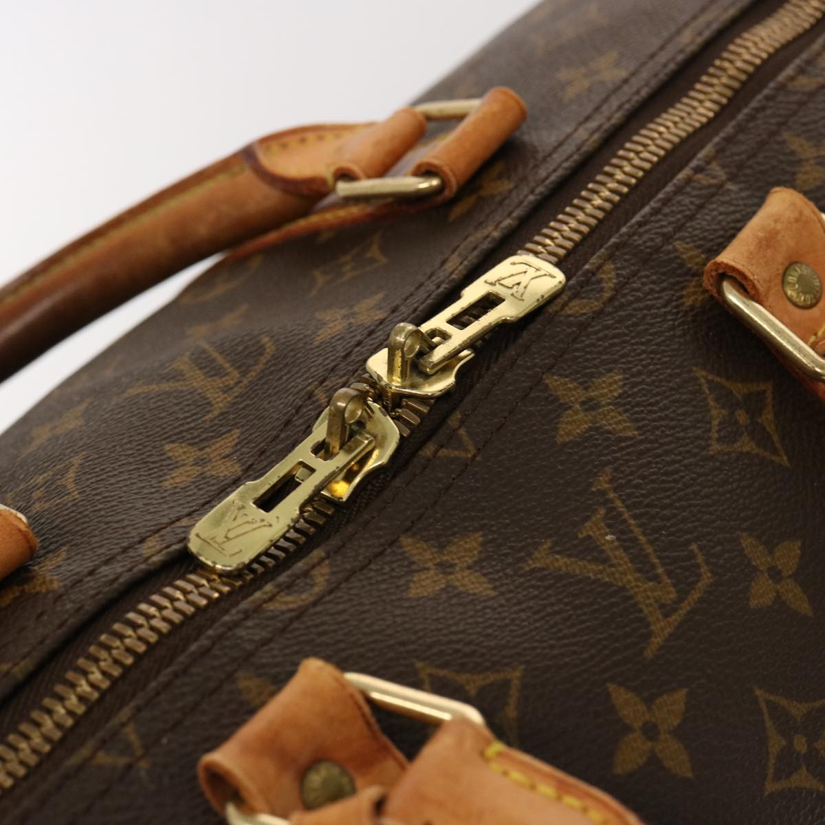 LOUIS VUITTON Monogram Keepall 55 Boston Bag M41424 LV 75300