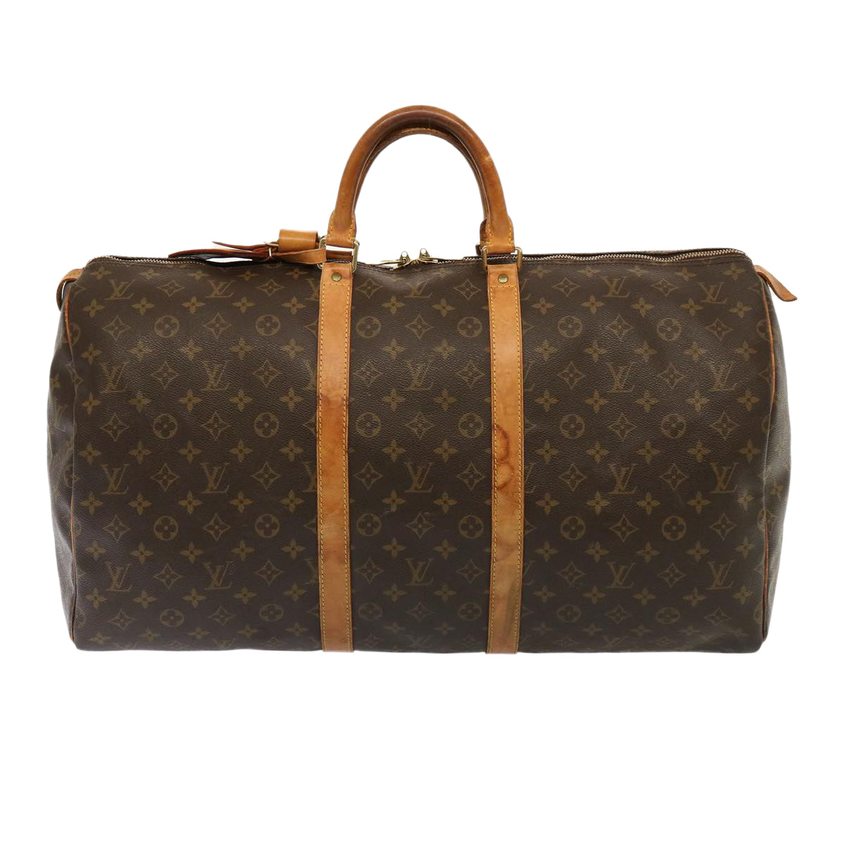 LOUIS VUITTON Monogram Keepall 55 Boston Bag M41424 LV 75300