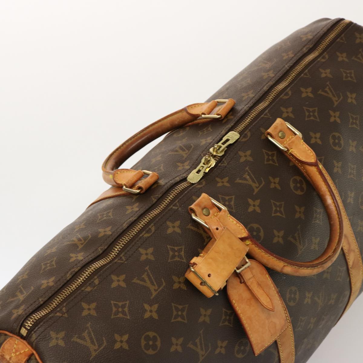 LOUIS VUITTON Monogram Keepall 55 Boston Bag M41424 LV 75300