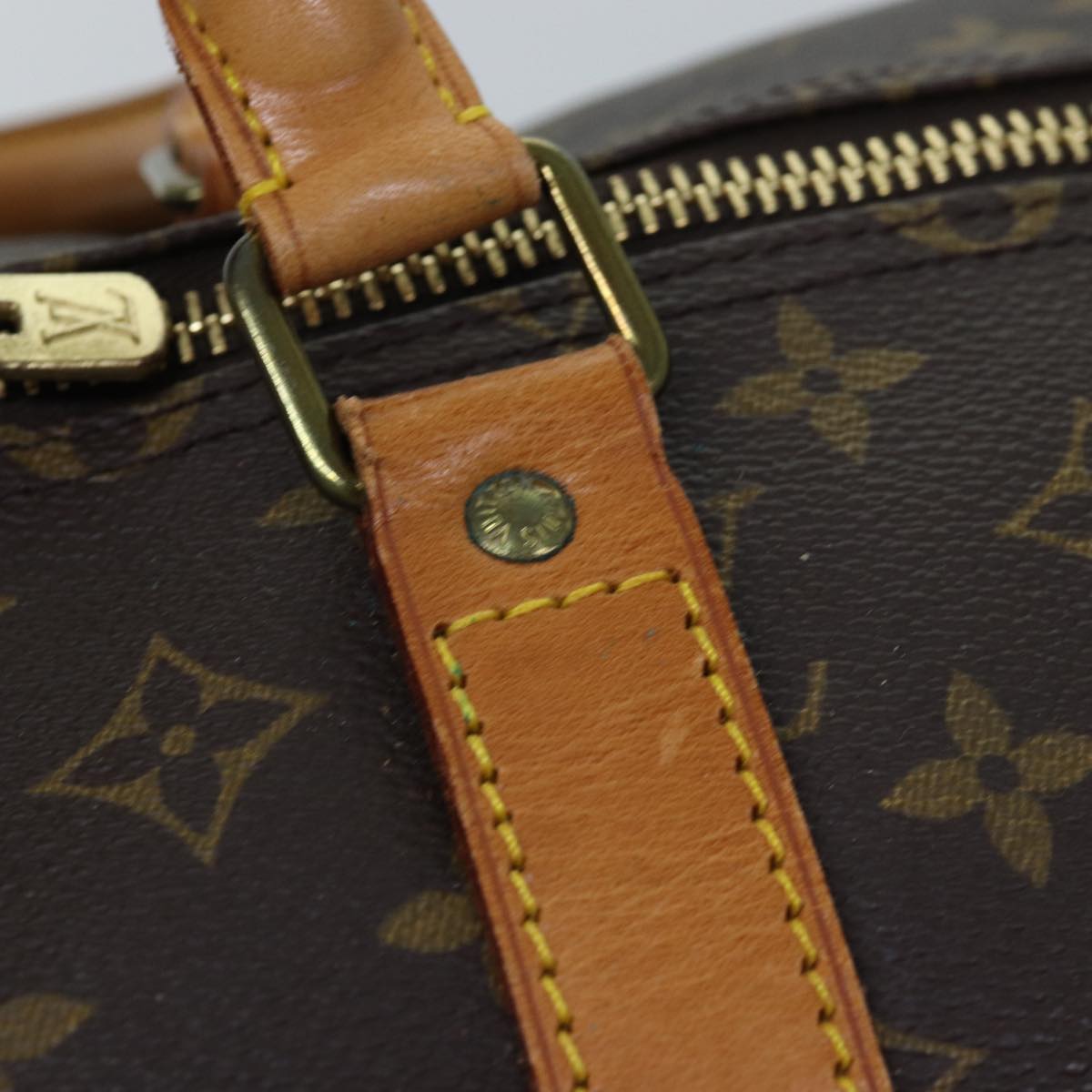 LOUIS VUITTON Monogram Keepall 55 Boston Bag M41424 LV 75301