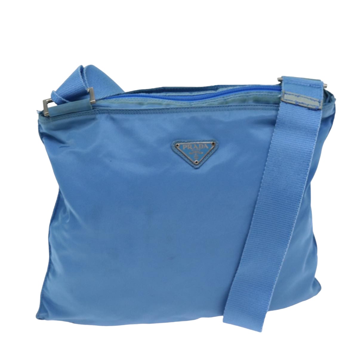 Luxury PradaShoulder Bag Nylon Light Blue 75330