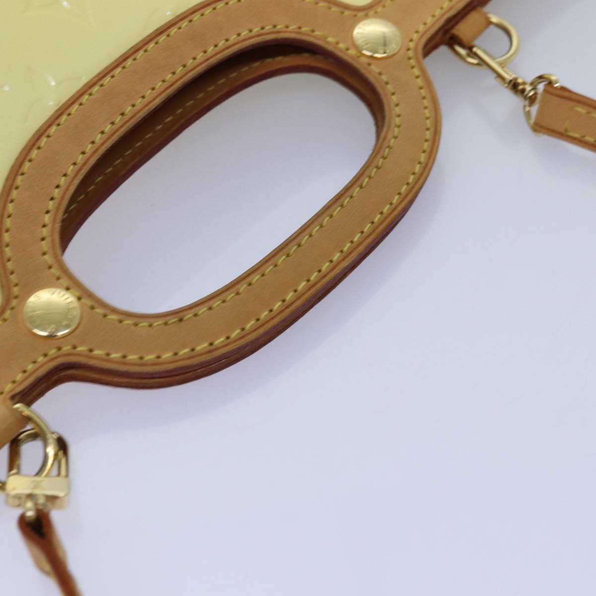 LOUIS VUITTON Monogram Vernis Roxbury Drive Hand Bag Perle M91374 LV 75364