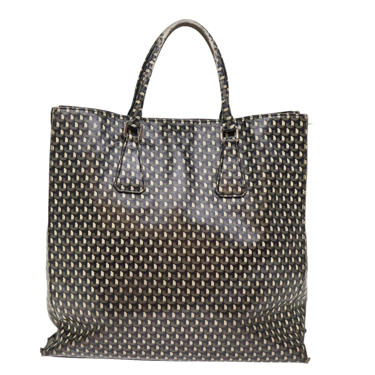 Luxury PradaTote Bag Safiano leather 2way Black 75371