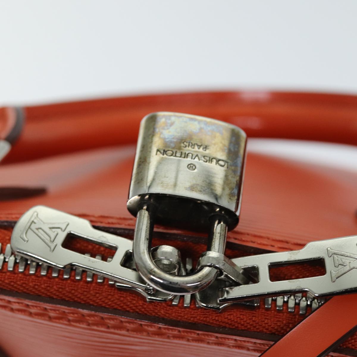 LOUIS VUITTON Epi Alma PM Hand Bag Orange Pimon M40623 LV 75380
