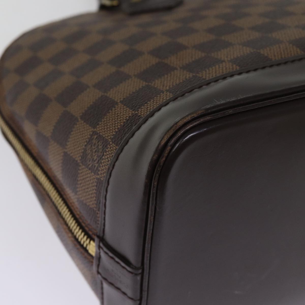 LOUIS VUITTON Damier Ebene Alma Hand Bag N51131 LV 75381