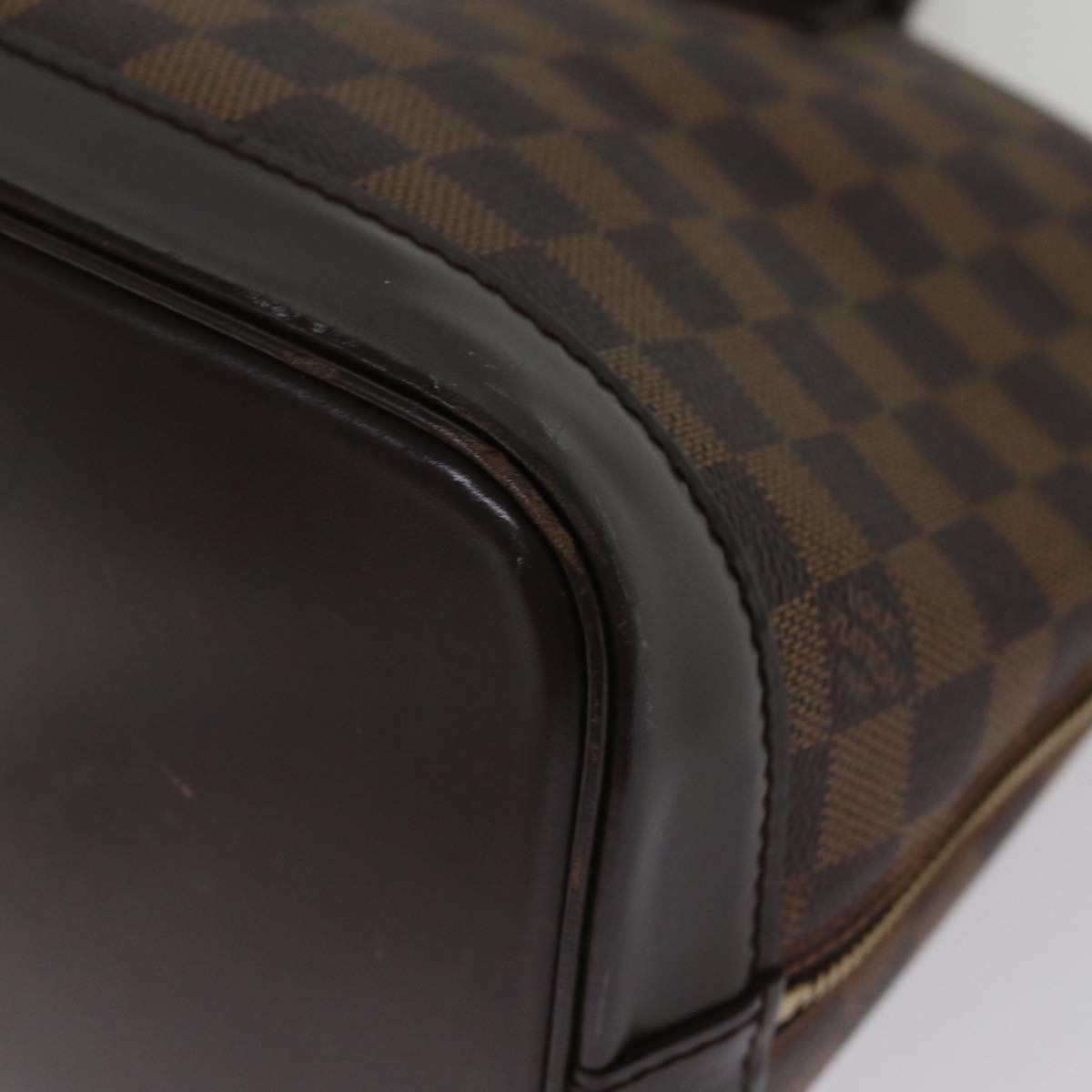 LOUIS VUITTON Damier Ebene Alma Hand Bag N51131 LV 75381