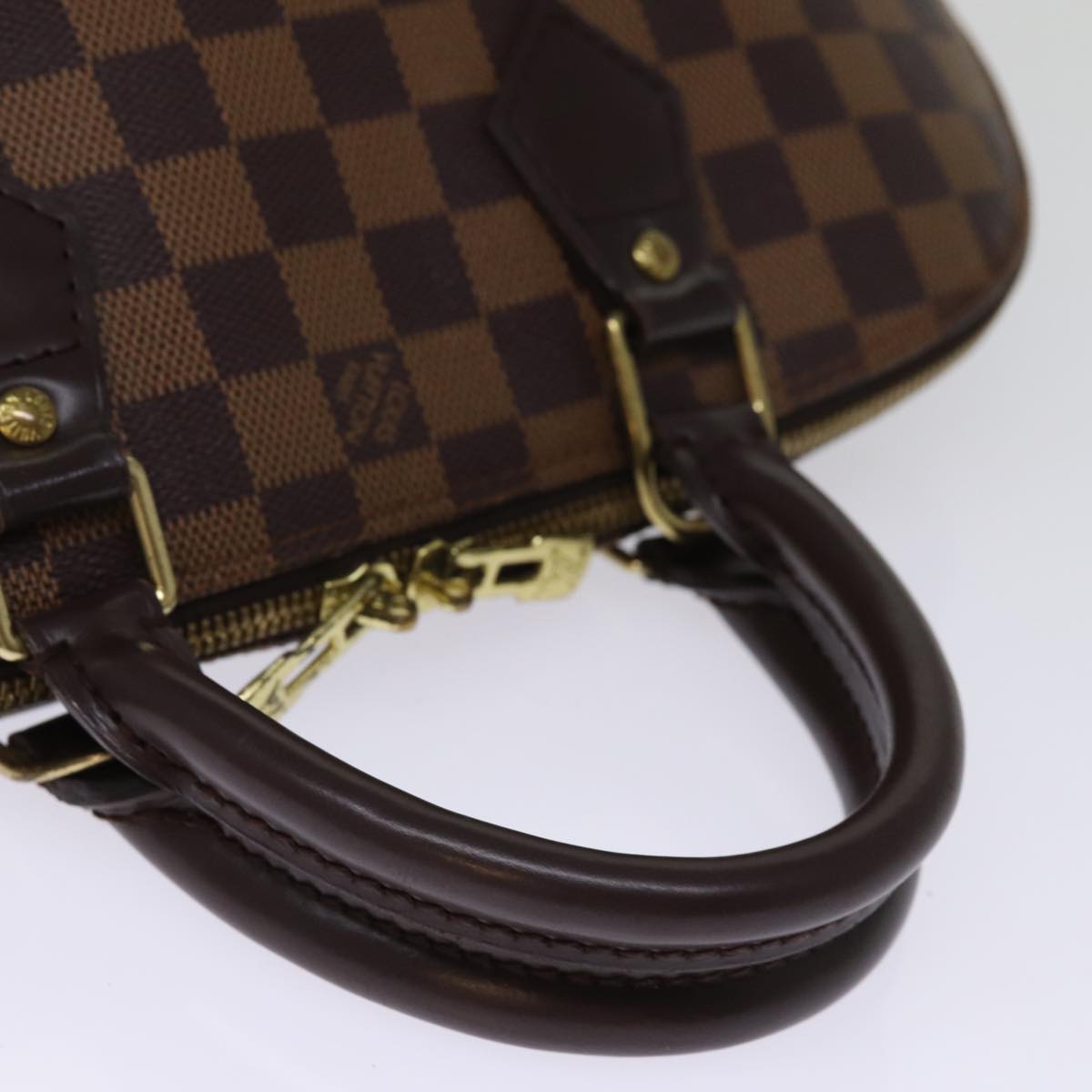 LOUIS VUITTON Damier Ebene Alma Hand Bag N51131 LV 75381