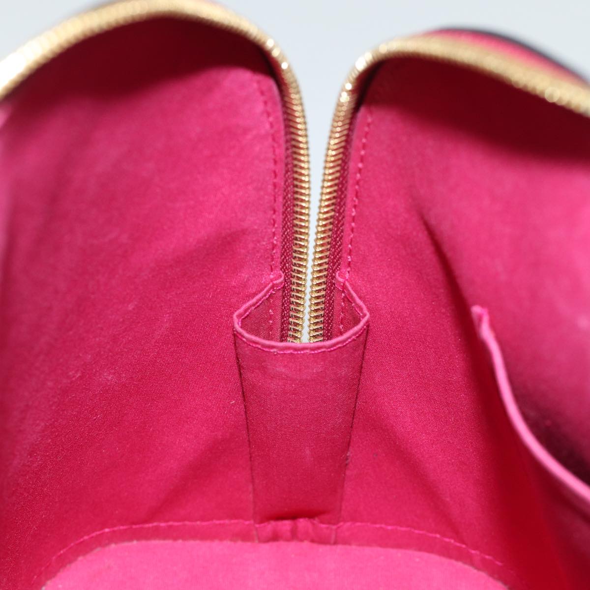 LOUIS VUITTON Monogram Vernis Alma PM Hand Bag Rose Indian M91770 LV 75382