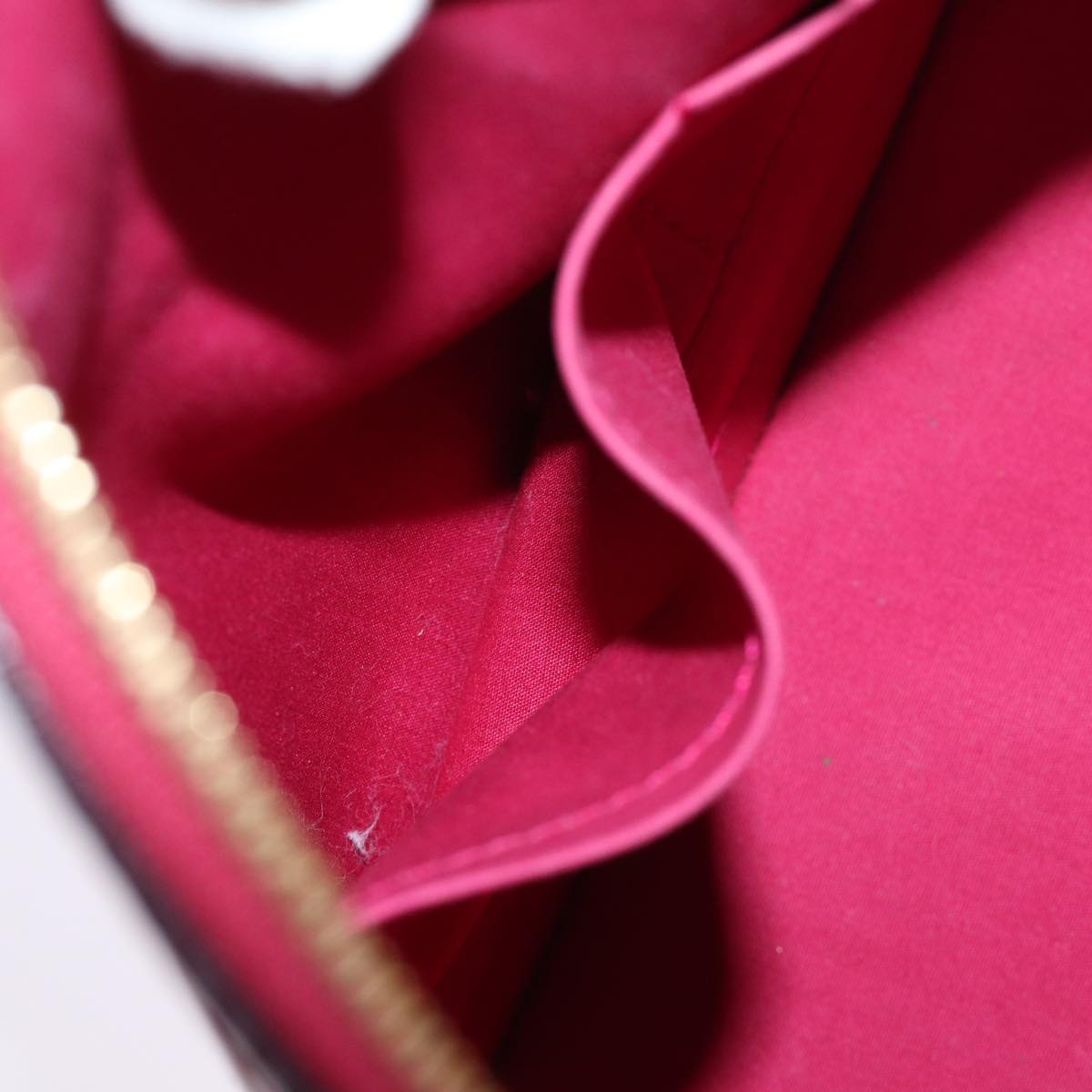 LOUIS VUITTON Monogram Vernis Alma PM Hand Bag Rose Indian M91770 LV 75382