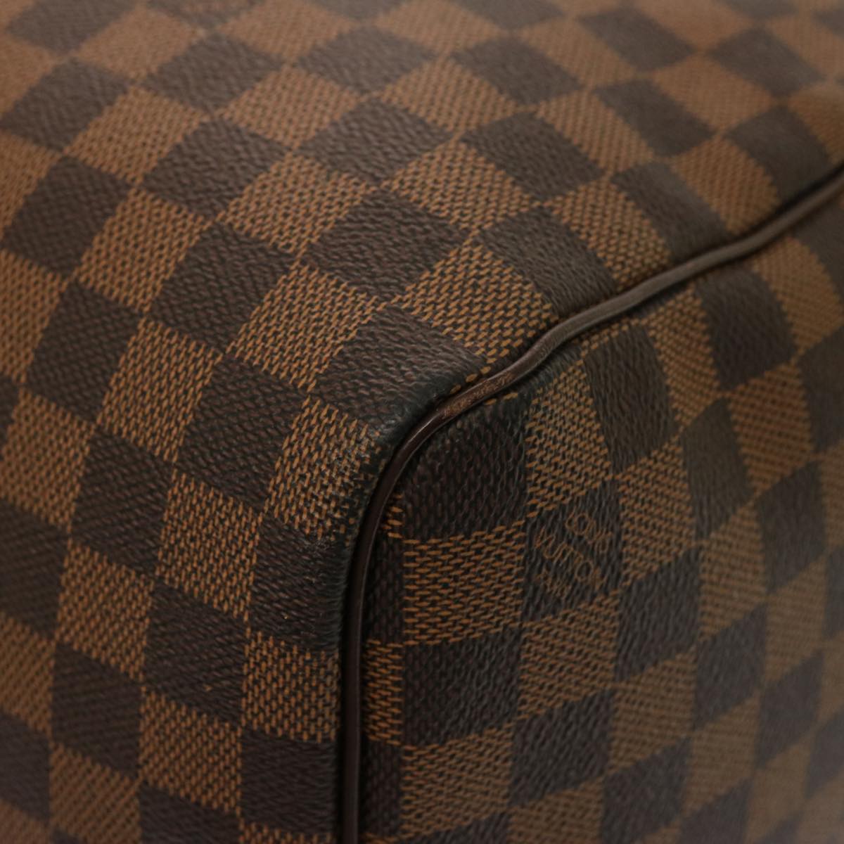 LOUIS VUITTON Damier Ebene Keepall 50 Boston Bag N41427 LV 75392A