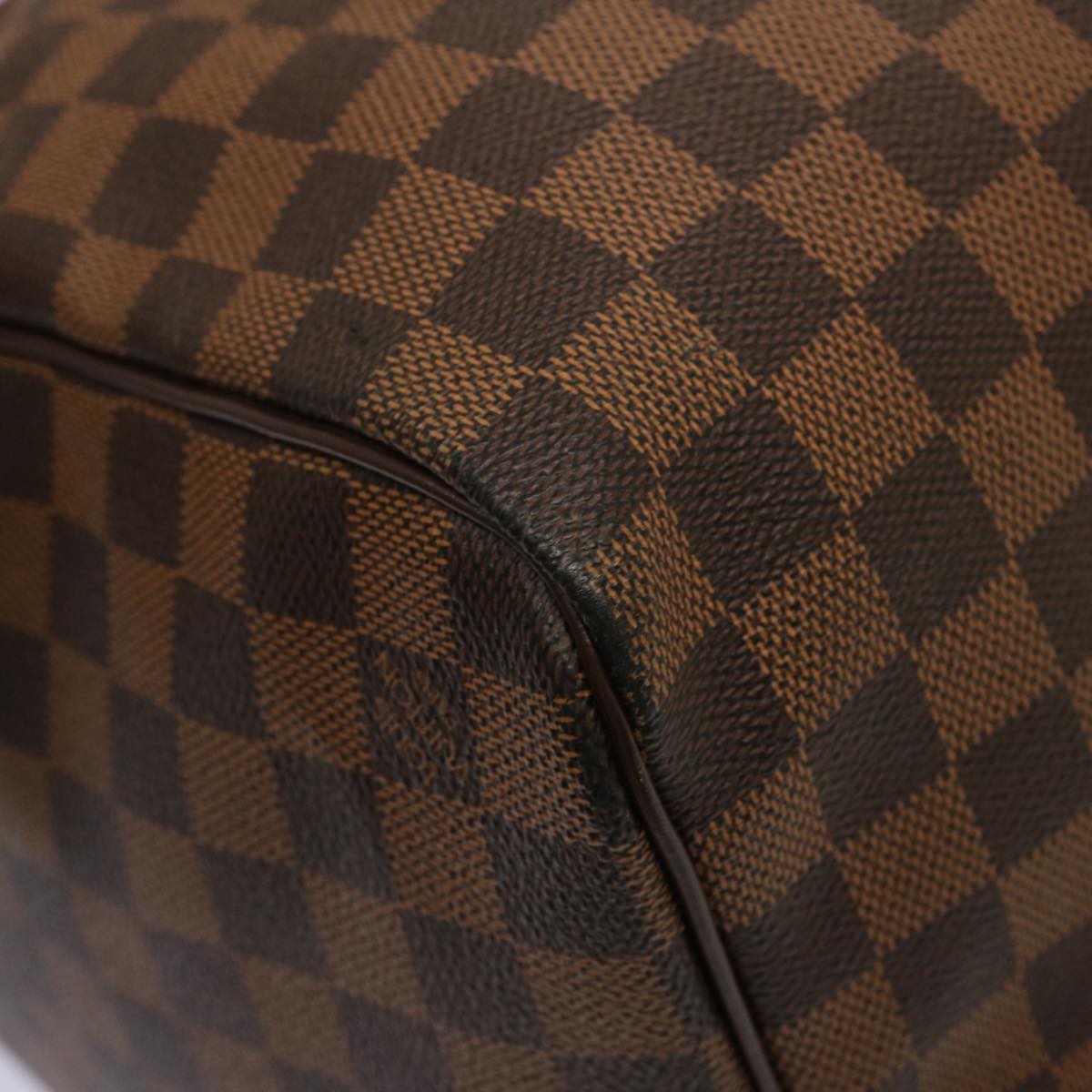 LOUIS VUITTON Damier Ebene Keepall 50 Boston Bag N41427 LV 75392A