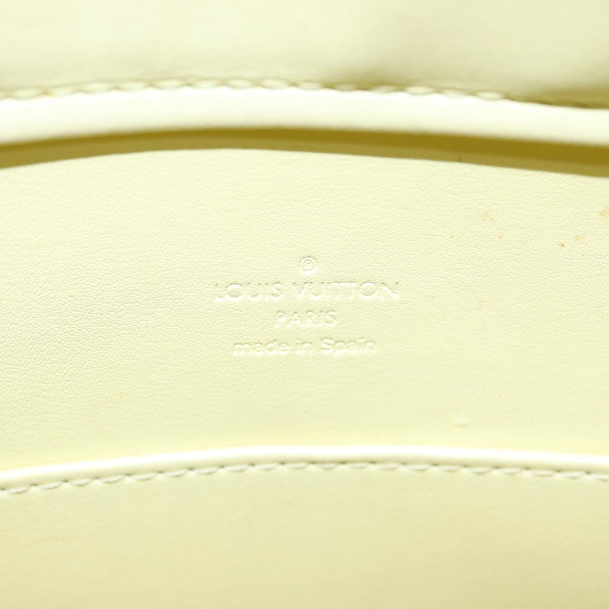 LOUIS VUITTON Monogram Vernis Columbus Tote Bag Yellow M91047 LV 75400