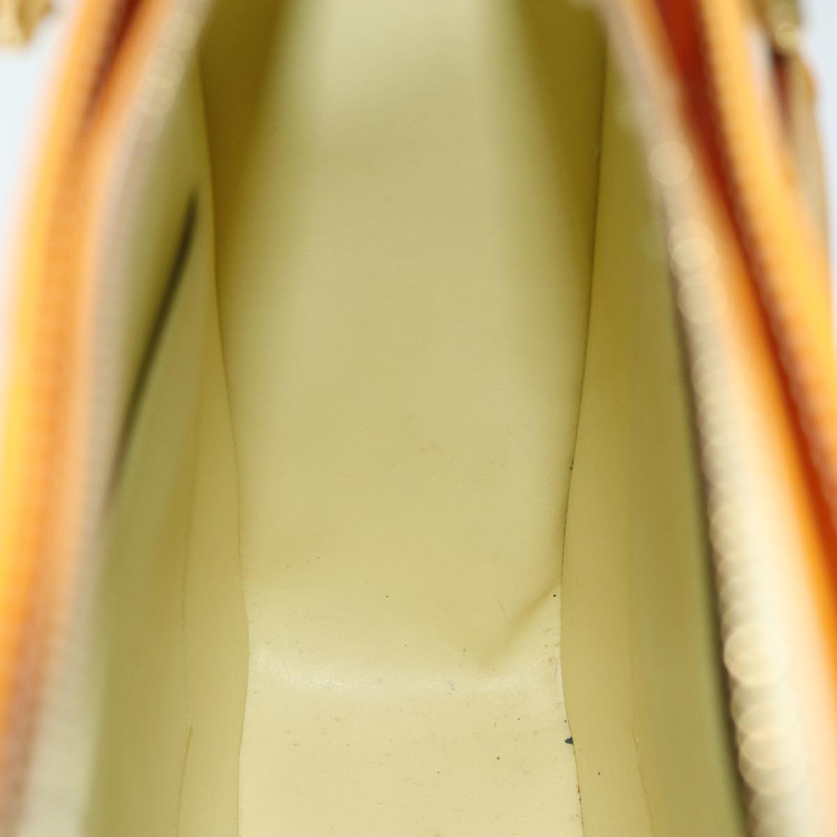LOUIS VUITTON Monogram Vernis Columbus Tote Bag Yellow M91047 LV 75400
