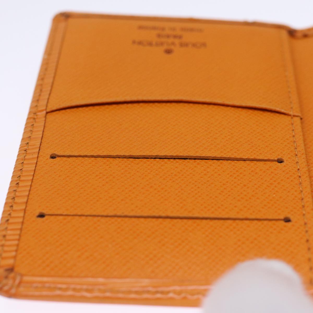 LOUIS VUITTON Epi Organizer Dupoch Card Case Mandarin M6358H LV 75410