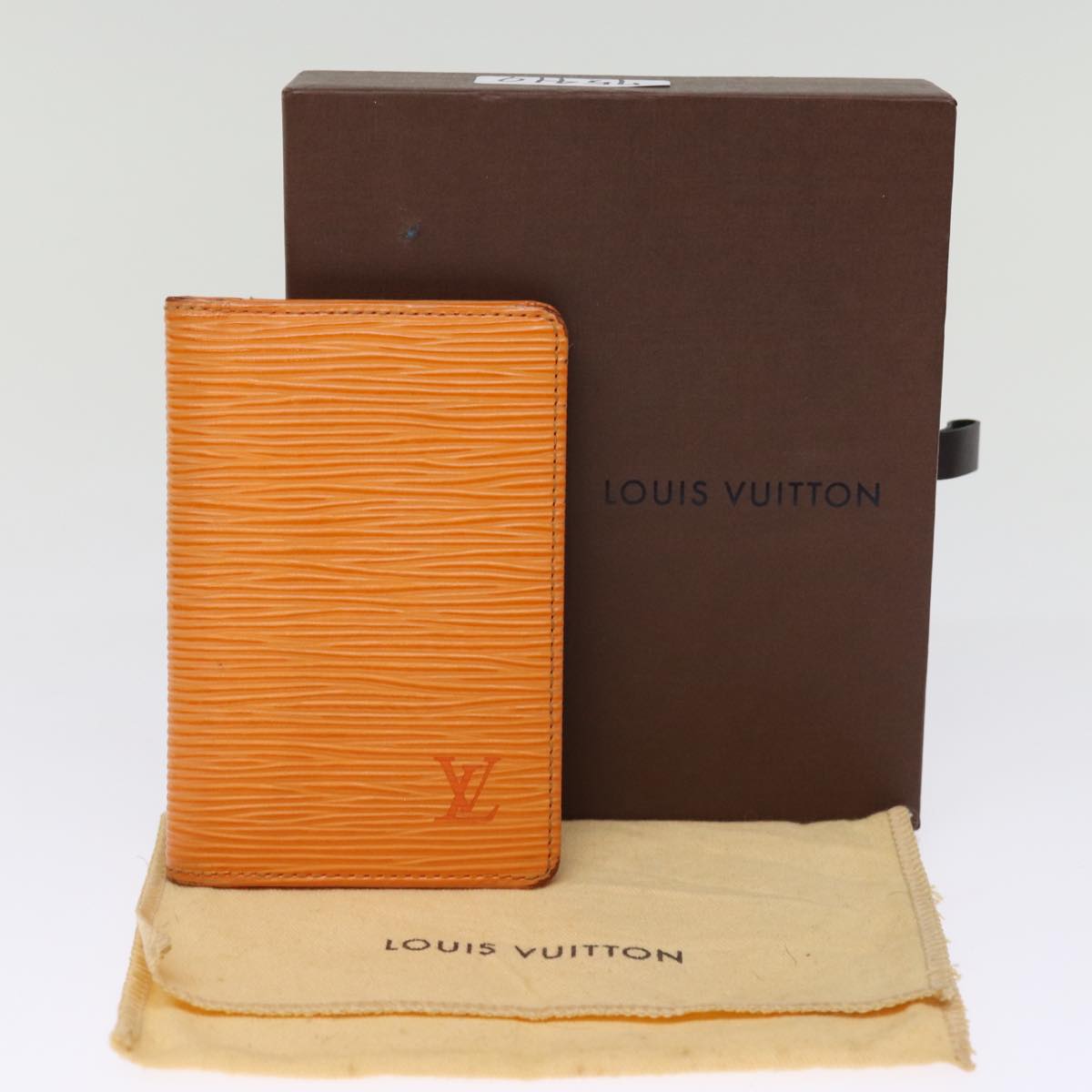 LOUIS VUITTON Epi Organizer Dupoch Card Case Mandarin M6358H LV 75410