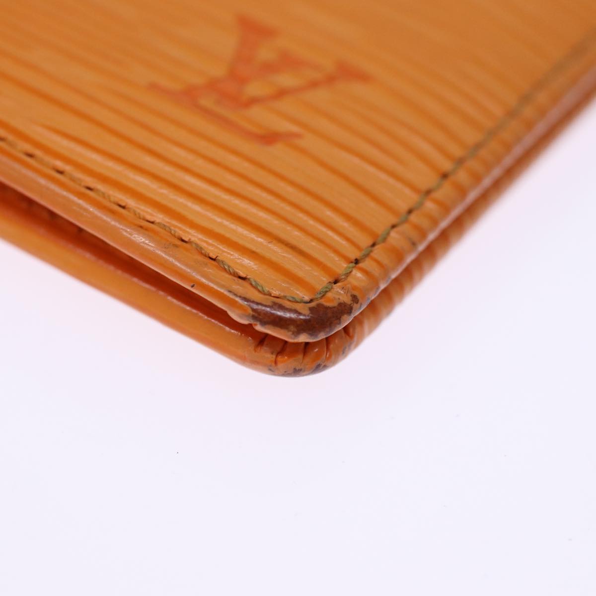 LOUIS VUITTON Epi Organizer Dupoch Card Case Mandarin M6358H LV 75410