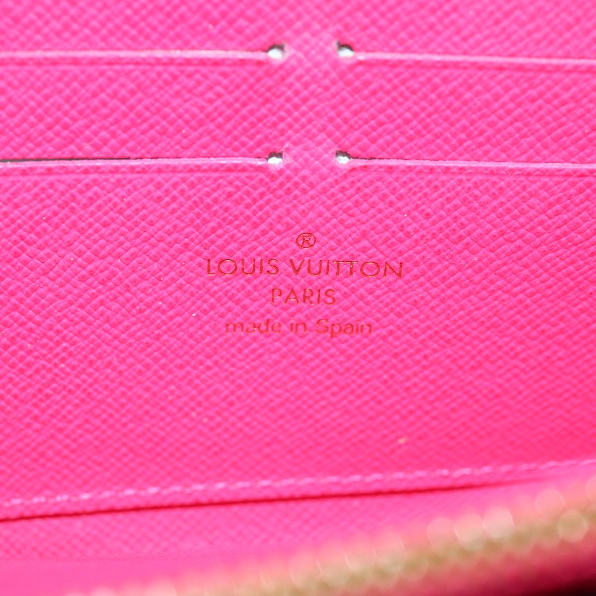 LOUIS VUITTON Monogram Multicolor Zippy Wallet Black M60243 LV 75413