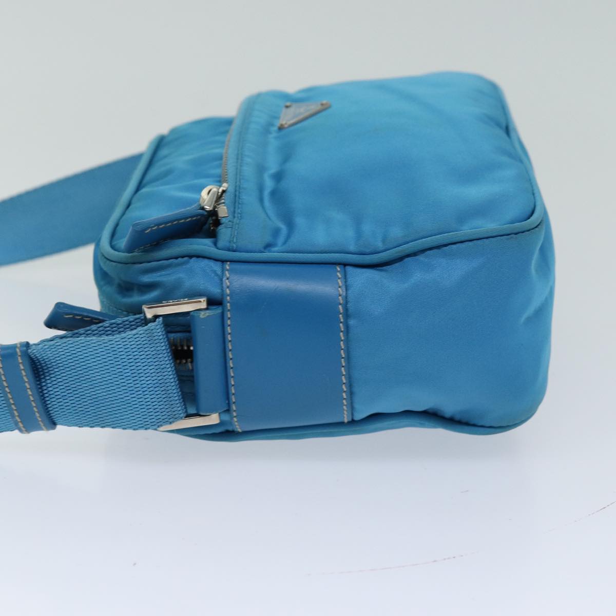Luxury PradaShoulder Bag Nylon Light Blue 75426