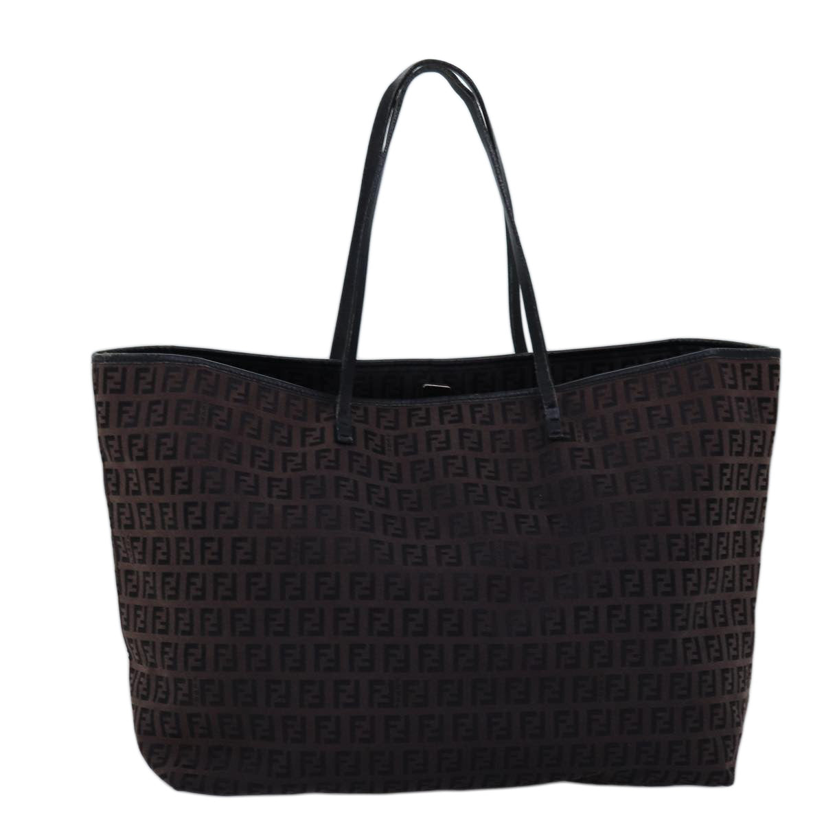 Luxury Fendi Zucchino Canvas Tote Bag Brown75428