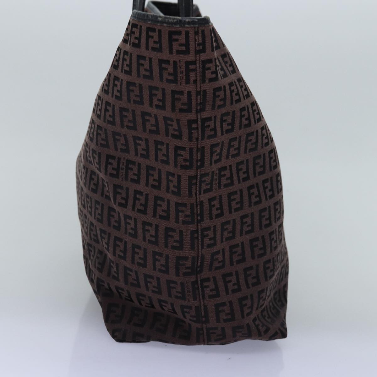 Luxury Fendi Zucchino Canvas Tote Bag Brown75428