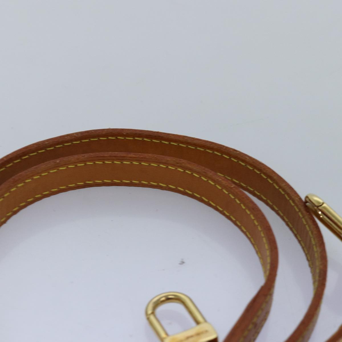 LOUIS VUITTON Shoulder Strap Leather 35.4"" Beige LV 75433