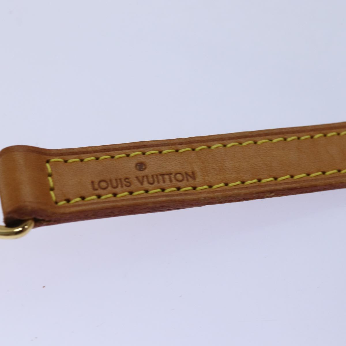 LOUIS VUITTON Shoulder Strap Leather 35.4"" Beige LV 75433