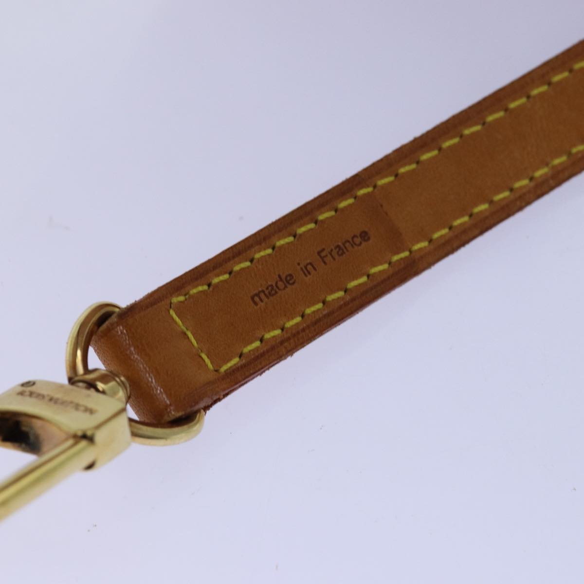 LOUIS VUITTON Shoulder Strap Leather 35.4"" Beige LV 75433
