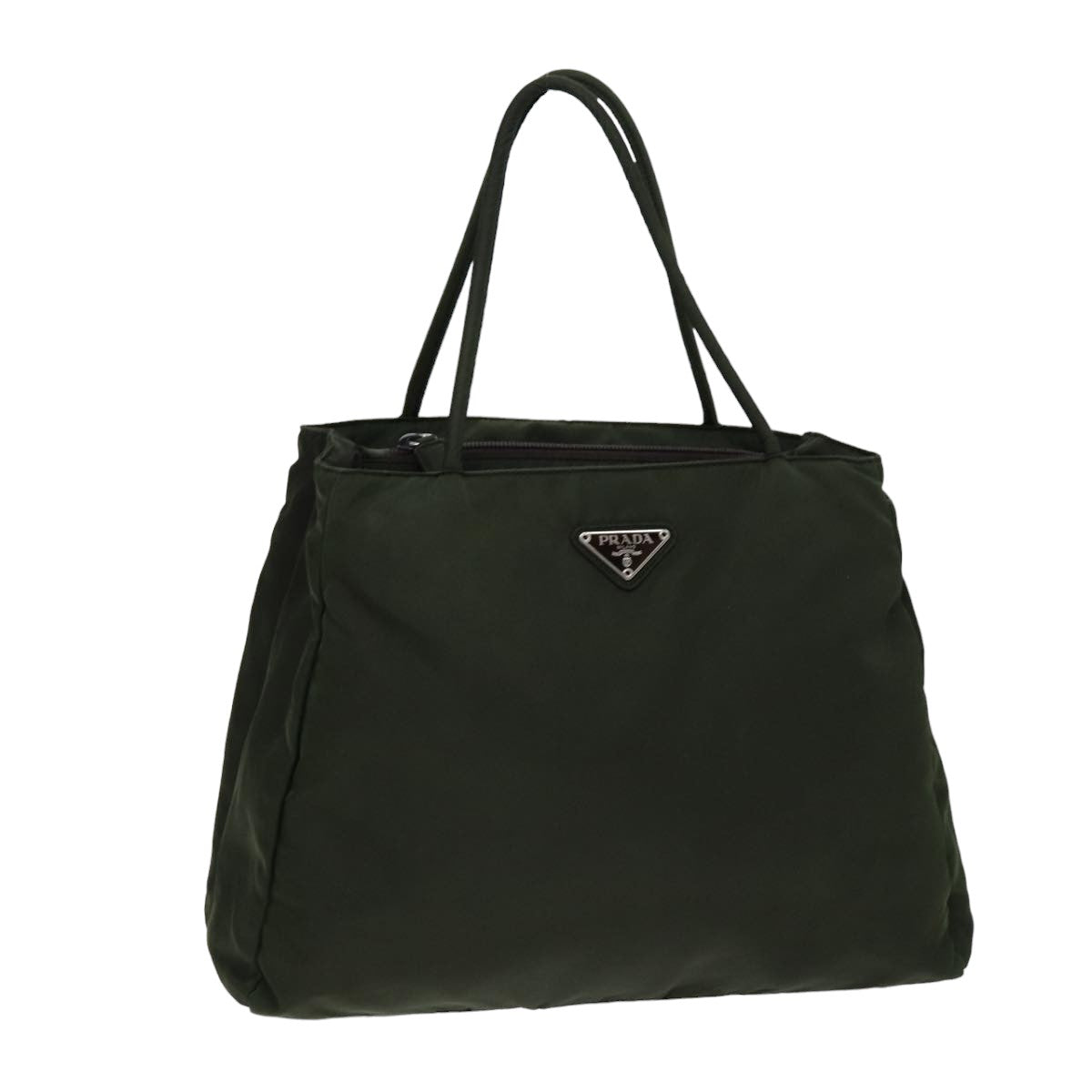 Luxury PradaTote Bag Nylon Khaki 75448